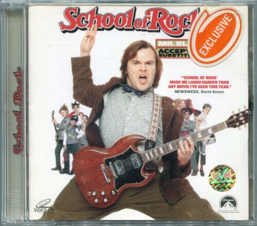 2003 School of Rock - Jack Black Original Video CD VCD 2-płytowy zestaw rzadki OOP HTF