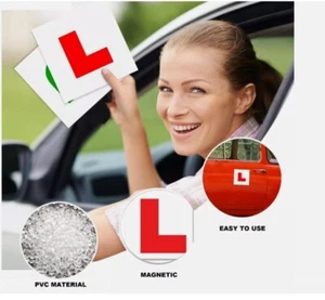 2 Magnetic L Plates for Learner Drivers Drive Smart, Stay Safe - Picture 1 of 15
