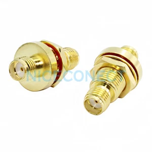 10x SMA hembra a hembra conector mamparo panel de montaje de panel tórico conector - Imagen 1 de 7