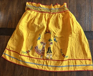 VINTAGE 50er JAHRE HANDKREUZGENÄHTE HOLLÄNDISCHE JUNGE & MÄDCHEN HALBSCHÜRZE - Bild 1 von 9