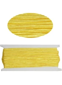 Cordón de macramé de nailon para artesanía 30 metros cuerda trenzada-amarillo - Imagen 1 de 2