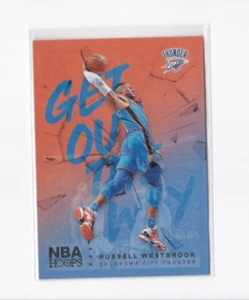 RUSSELL WESTBROOK 18-19 PANINI NBA HOOPS GET OUT THE WAY INSERT CARD-SHIPS FREE - Picture 1 of 23