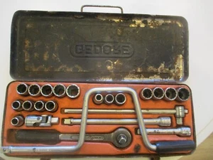 Vintage 1/2" Drive 23 Piece Gedore Socket Set sockets ratchet driver ext bars - Picture 1 of 16
