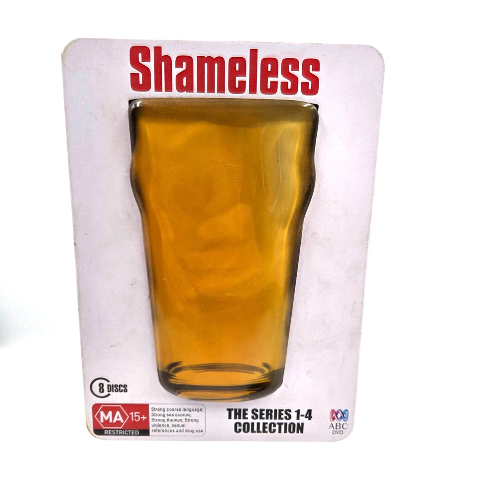 Shameless The Series 1-4 Collection DVD Beer Glass 3D Steel Tin Box R4 - image 1 of 4