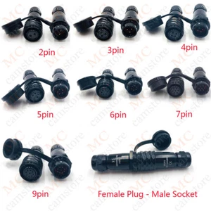 Conector de cable de panel impermeable de metal enchufe de aviación WEIPU SA12 2 3 4 5 6 7 9 PINES - Imagen 1 de 19