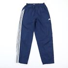 Adidas Athletic Track Pants Zipper Ankles Mesh Lined Royal Blue Men's S Small