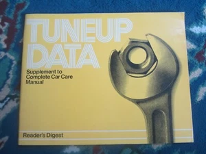 Vintage Reader's Digest CAR TRUCK Tune Up Data book 72-81 Domestic 72-80 Imports - Bild 1 von 4