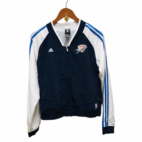 Oklahoma City Thunder Full Zip Up Jacket Womenโs Medium S12 Cover