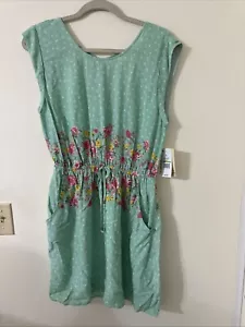 Bebop Sleeveless Green Casual Sundress Women's Size Large NWT - Picture 1 of 6