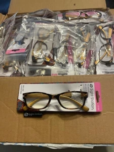 Wholesale Lot 75 Foster Grant Reading Glasses +2.50 HEATHER GOLD LOT#5 readers - Picture 1 of 4