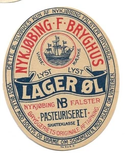 NYKJØBING F. BRYGHUS DENMARK LAGER ØL 2 - Picture 1 of 1