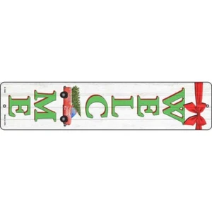 Winter Welcome Novelty Metal Street Sign Plaque for Home Door Garage Wall - Picture 1 of 1