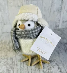 NEW 2022 Target Gray/Wht Felt Bird Tricot Christmas Holiday Wondershop Figure - Picture 1 of 6