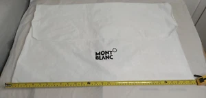 Authentic MontBlanc Mont Blanc White Cloth Dust Bag 28” x 19”. - Picture 1 of 11