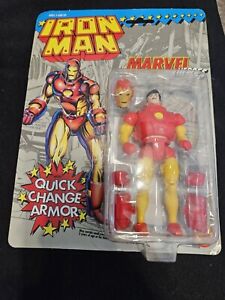 ToyBiz Marvel Super-heroes Iron Man 1991 NIP Action Figure Marvel Comics 