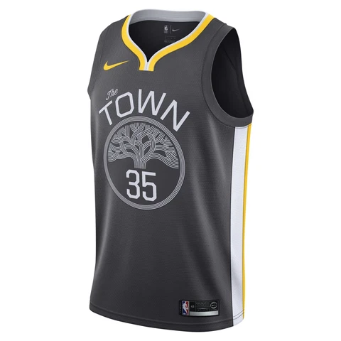 [877205-061] Mens Nike NBA GS Warriors "The Town" Swingman Jersey - Durant Cover