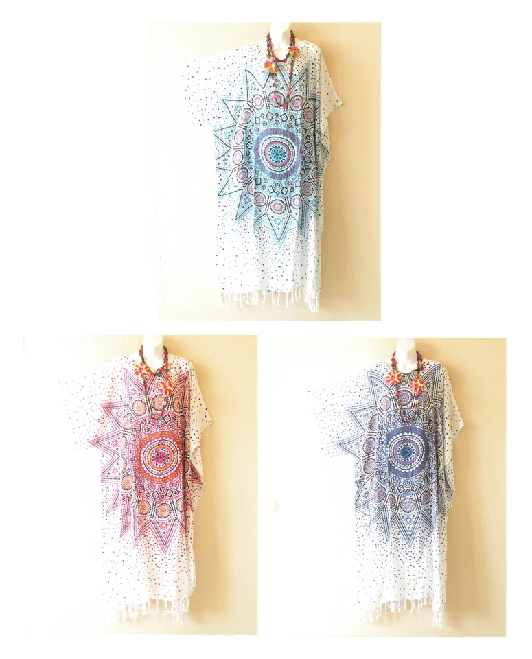 KG73 Polka Dot Plus Batwing VNeck Kimono Dolman Women Abaya Maxi Dress Up to 5X - Image 1 of 1