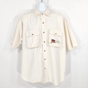 Colpro Ltd. Safari Shirt Mens Medium, Vintage Embroidered Kenya Flag, Tourist. - Picture 1 of 7