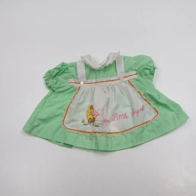 Vestido Escolar Vintage Cradletogs Verde Talla? Bordado "Nuestro Ángel" Foto 1 de 4