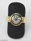 Ring Solitaire Single Carater Brilliant Diamond in 18K 750 Gold 55 Expertise Noble