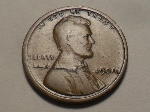 1920-P  "ASTONISHING BILATERAL MONSTER LAMINATION" LINCOLN COPPER CENT ERROR! Cover