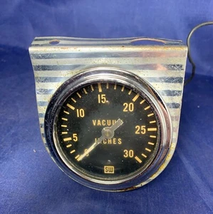 Vintage Stewart Warner Vacuum 0-30" Gauge 2 3/4" - Bild 1 von 4