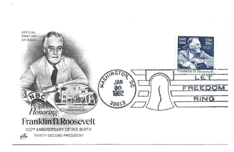 1950 Franklin D Roosevelt ArtCraft unofficial FDC Washington, DC Cover