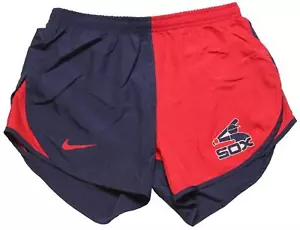 NIKE Womens 3" Tempo Chicago White Sox Running Shorts Navy Blue/Red Sz XS Defect - Picture 1 of 6