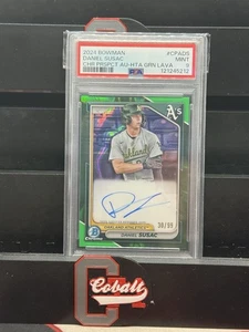 Daniel Susac #CPA-DS Green Lava Auto /99 2024 Bowman Chrome Prospect PSA 9 Mint - Picture 1 of 1