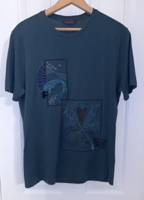 Roberto Cavalli Vintage Fall 2006 Japanese Embroidered Appliqué T 46 Small - Image 1 of 4