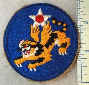 14th Army Air Force Shoulder Patch -- FLYING TIGERS -- Original WWII - Picture 1 of 2