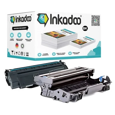 INKADOO Trommel und Toner Kompatibel mit Brother HL-2250 DN