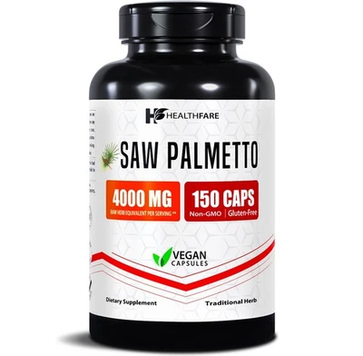 Healthfare Saw Palmetto Extract Cápsulas 4000mg Equivalente | 150 Cápsulas Foto 1 de 4