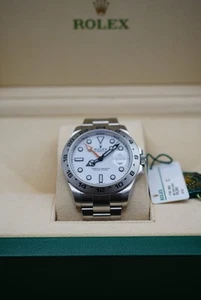 Rolex Explorer II 216570 42 mm quadrante bianco polare acciaio inox 2019 SET COMPLETO - Foto 1 di 6