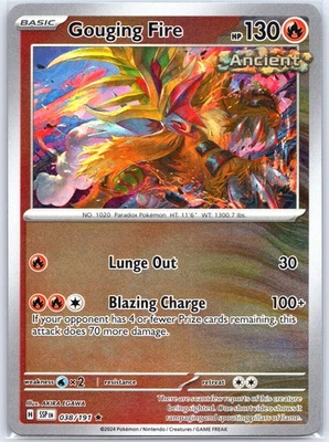 Gouging Fire 038/191 Holo Near Mint SV08: Surging Sparks Pokemon Shipnow - Image 1 of 2