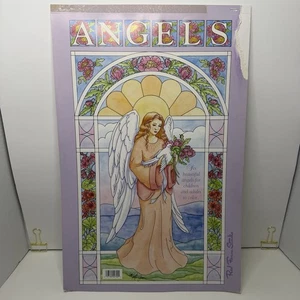 ANGELS 18” Giant Coloring Book 6 Angel Prints Red Farm Studio - Picture 1 of 10