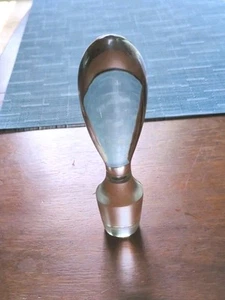 Vintage Tear Drop Art Glass Bottle Stopper Topper 1.25" Opening - Picture 1 of 16