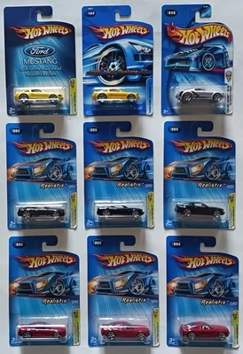 Lot of 9 2004-2006 Hot Wheels First Editions 2005 Ford Mustang GT + Concept Car - Image 1 of 4