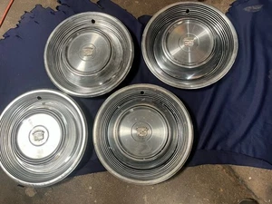 SET OF 4 1968-1969 CADILLAC HUBCAPS WHEEL COVERS 15" ORIGINAL OEM - Picture 1 of 4