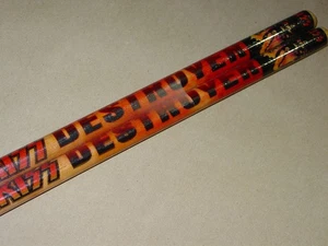 Kiss Destroyer Drum Stick Drumstick Set - Orange Flames - SCHÖN! - Bild 1 von 3