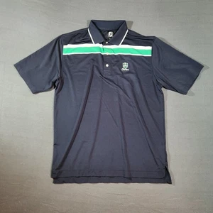 Footjoy Polo Herren XL blau grün gestreift Chartiers Country Club Golf Athleisure - Bild 1 von 11