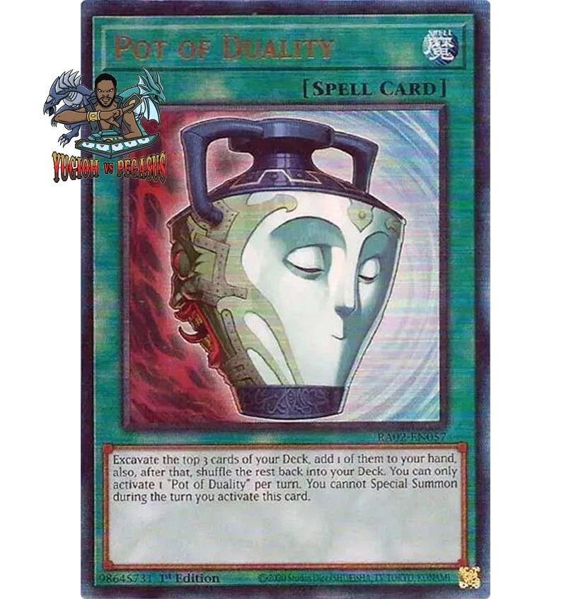 Yugioh! 1x Pot of Duality RA02-EN057 Ultimate Rare 1st Ed NM - Image 1 of 1