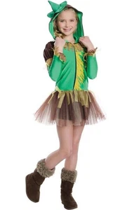 LICENSED SCARECROW WIZARD OZ CHILD GIRLS TUTU HOODIE HALLOWEEN BOOK WEEK COSTUME - Imagen 1 de 2