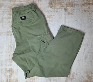 Vans Cargo Pants Mens Small 31x28 Pullon & Tie Range Baggy Elastic Drawstring - Picture 1 of 23