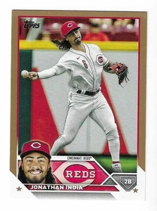 Jonathan India 2023 TOPPS MLB SERIES TWO GOLD BORDER PARALLEL CARD #594 Reds SP - Picture 1 of 2