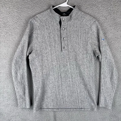 Kuhl Sweater Mens Large Gray Konfrontr Quarter Snap Pullover Fleece Outdoor - Image 1 of 4