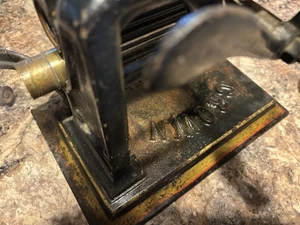 Antique Crown Cast Iron Crimper Pleater Ruffler Roller Fluter Machine - Picture 1 of 21