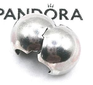Pandora Charm Clip "Sphere Rhodiniert" 791000 Silber oxidiert Rund Original - Bild 1 von 3