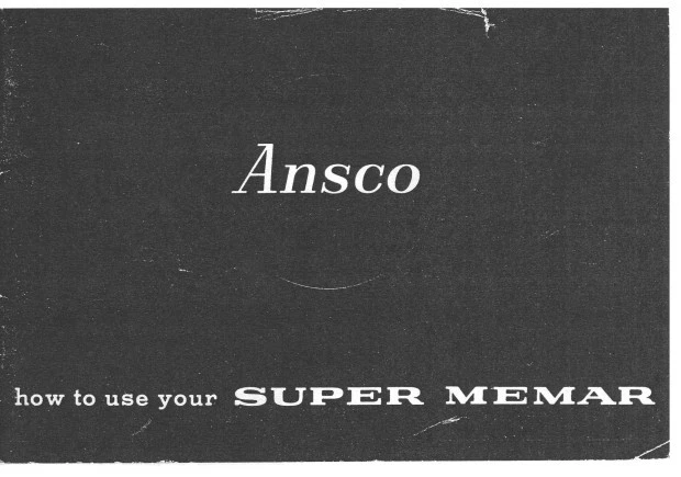 Reimpresión manual de instrucciones Ansco Super Memar Foto 1 de 1