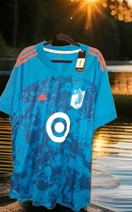 NWT Adidas MNUFC Minnesota United F.C LOONS PrimeBlue Jersey Mens 3XL ⚽️🦆🥅$120 - Picture 1 of 24